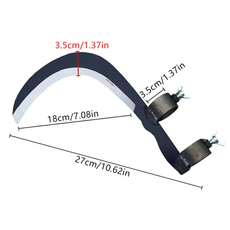 Grass Sickle Cutter Head – Manganese Steel Garden Weeding Blade Garden Sickle Blade Axl A