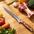 Damascus Steel Boning Knife – Sharp Chef Kitchen Knife Damascus Kitchen Knife Axl Boning Knife