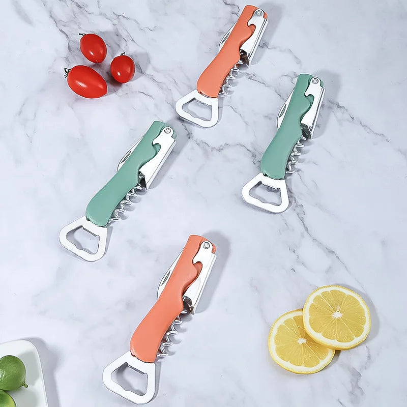 Stainless Steel Beer Can & Wine Bottle Opener | Kitchen Tool Bottle & Can Opener Axl