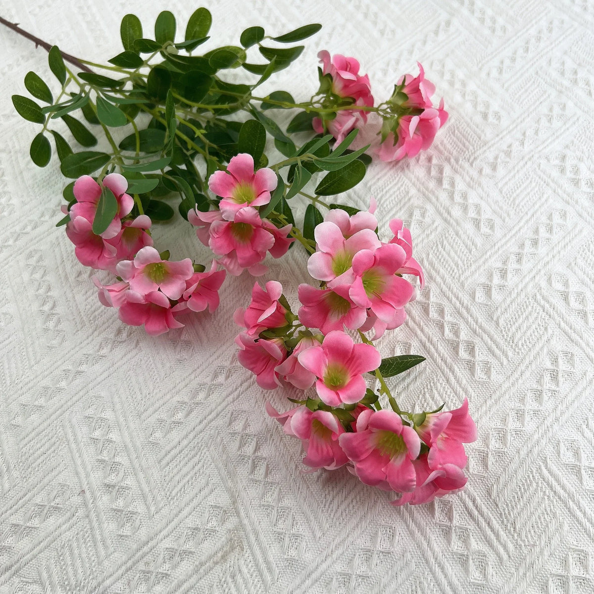 Faux Silk Morning Glory Flower Branch – 98cm Wedding Decor Artificial Flower Branch Axl deep pink
