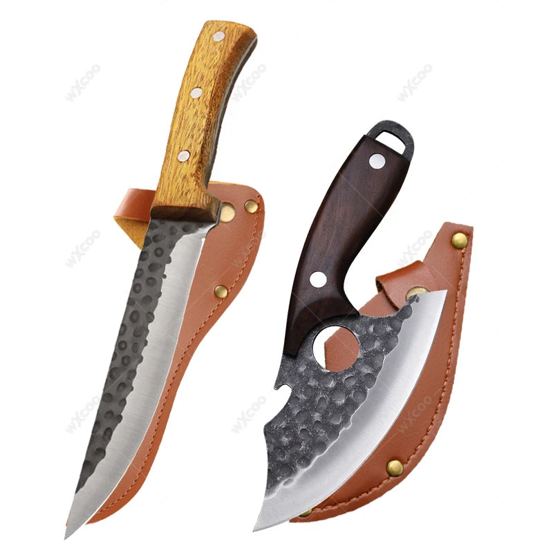 Professional Boning Knife – Stainless Steel Butcher Slicing Knife Boning Knife Axl 2pcs AC