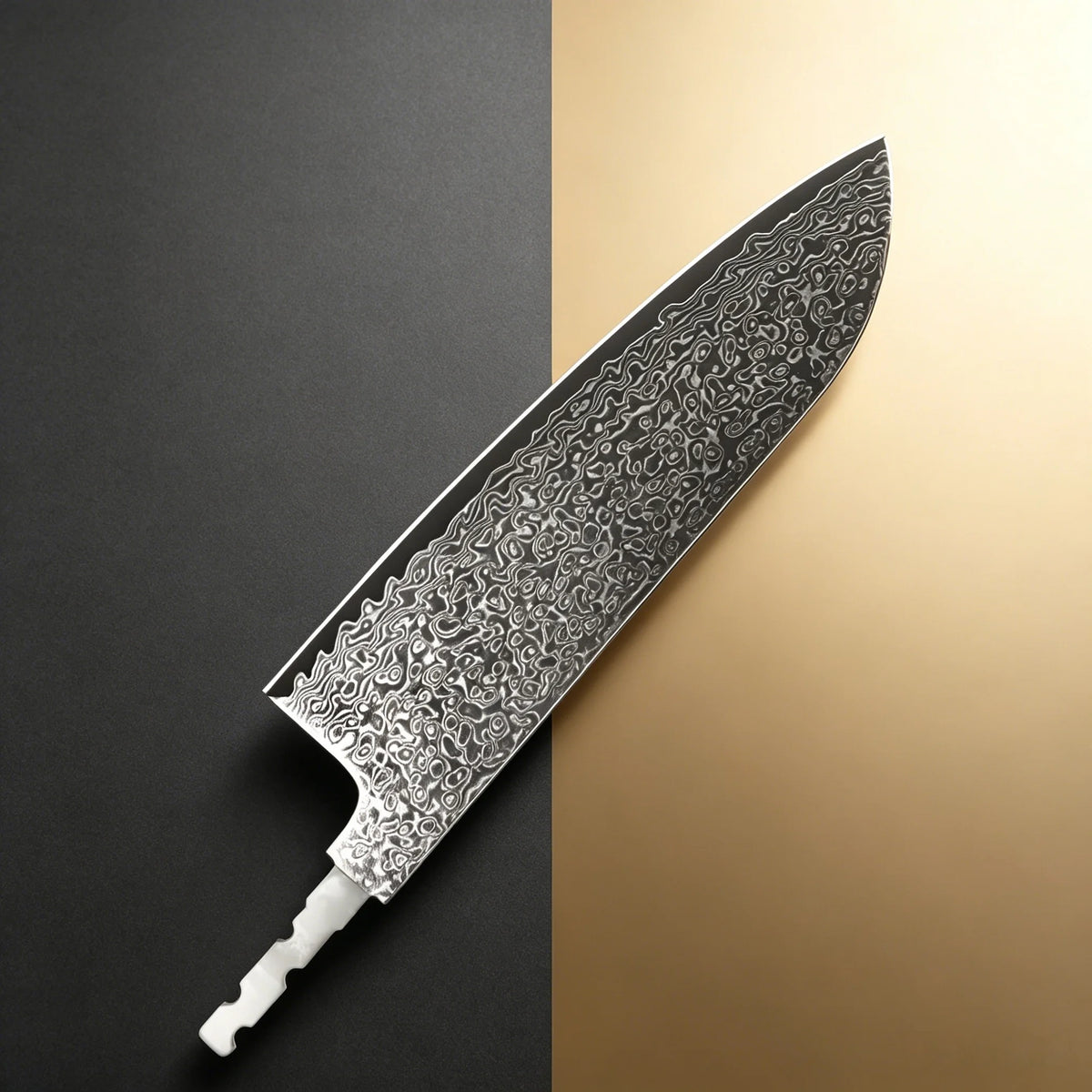 Damascus Steel Cleaver Blade Blank – Hand Forged DIY Knife Knife Blade Blank Axl