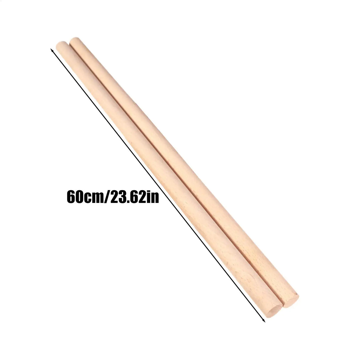 2-Pack Wooden Yoga Stick Pilates Stretching Bar | Posture Corrector Yoga Stretching Bar Axl