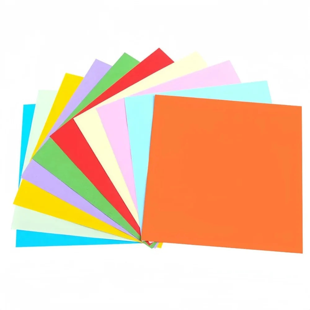 100 Sheets Square Origami Paper – Multi-Color DIY Craft Set Origami Paper Set Axl