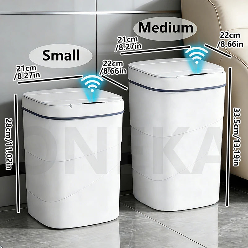 Smart Sensor Auto-Open Trash Can – Hands-Free Waste Bin Sensor Trash Can Axl