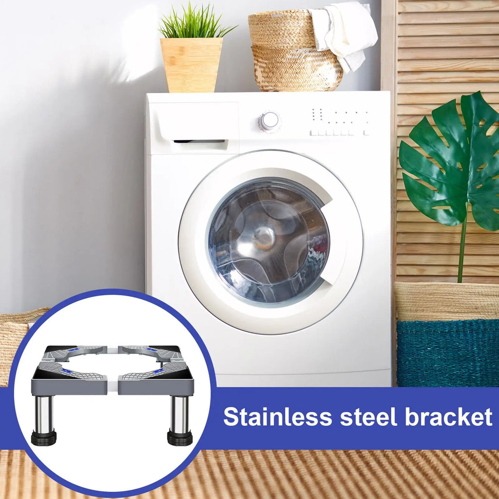 Stainless Steel Washing Machine & Dryer Pedestal Stand – 4 Feet Appliance Pedestal Stand Axl