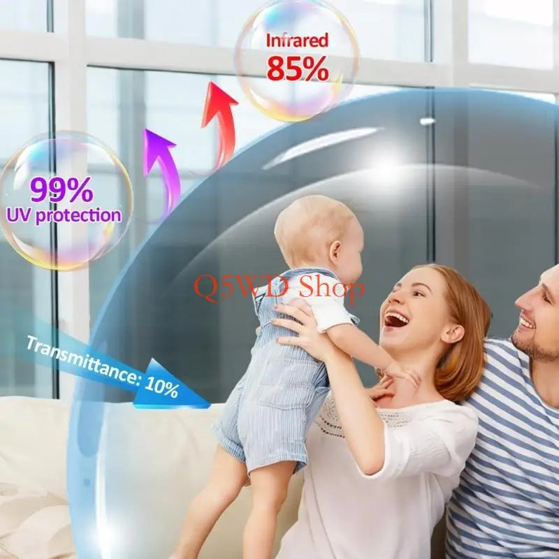 One-Way Mirror Window Film 60×500cm | UV & Heat Blocking Tint Window Privacy Film Axl