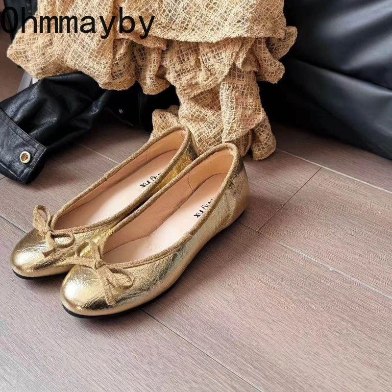 Women's Slip-On Ballet Flats – Soft Round Toe Dress Shoes Ballet Flats Axl