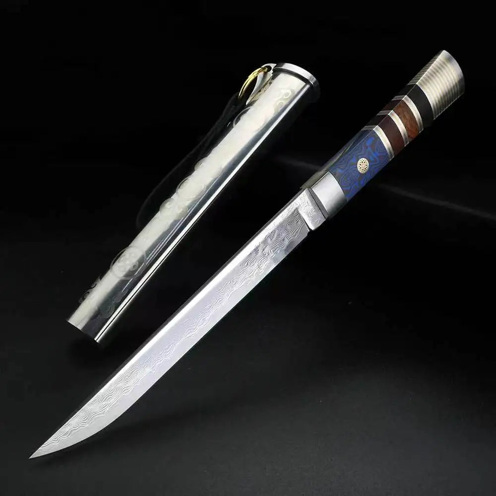 Damascus Steel Boning Knife – Sharp 12.5" Kitchen Cutting Knife Damascus Kitchen Knife Axl