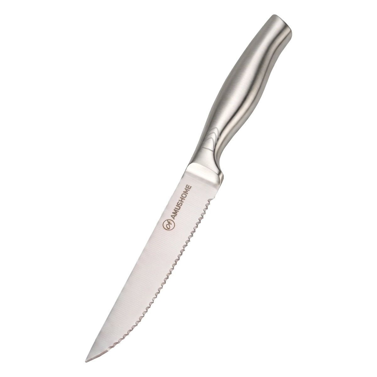 Stainless Steel Steak Knife Set – 1/4/6/8-Piece Serrated Knives Steak Knife Set Axl 1pcs