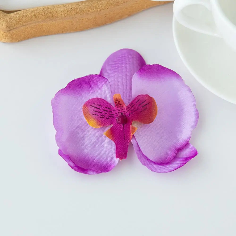 Artificial Silk Orchid Flower Heads 20/40 Pcs – DIY Decor Artificial Flower Heads Axl color 2 20 pcs