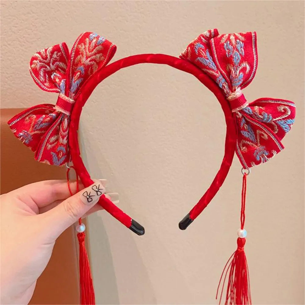 Girls Flower Braid Wig Headband – Chinese Style Hair Accessory Fashion Headband Axl Style 19