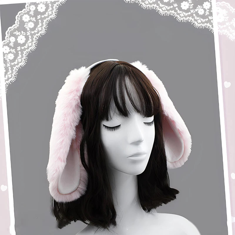 Plush Bunny Ears Headband – Cosplay & Party Hair Accessory Costume Headband Axl