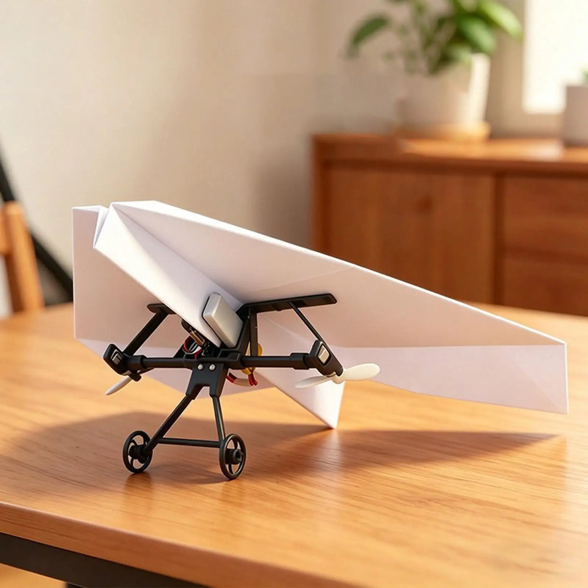 RC Paper Airplane Electric Power Kit – DIY Foldable Outdoor Toy RC Airplane Kit Axl