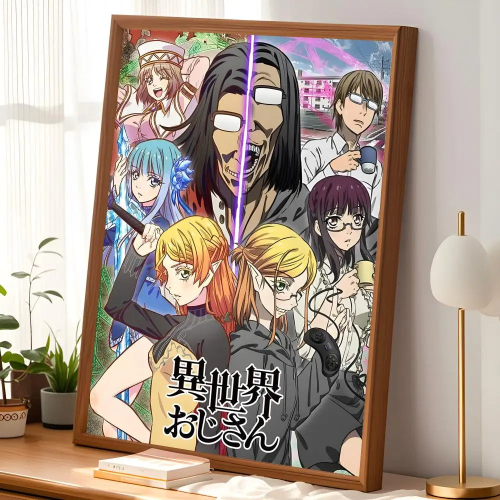 Isekai Uncle Anime Self-Stick HD PVC Wall Poster – Waterproof Anime Wall Poster Axl