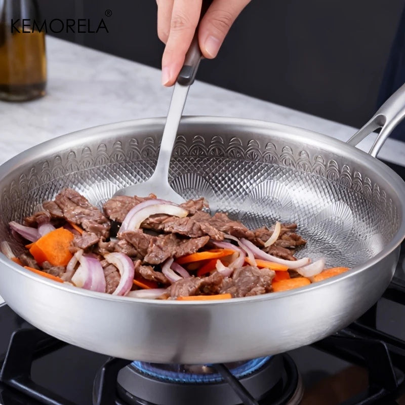 KEMORELA Titanium Non-Stick Frying Pan – Peacock Design Titanium Frying Pan Axl