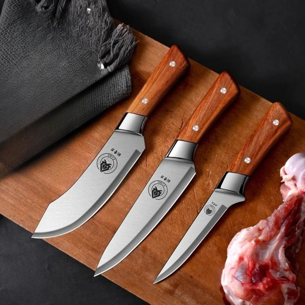 PLYS Ultra-Sharp Stainless Steel Boning & Steak Knife Kitchen Knife Axl