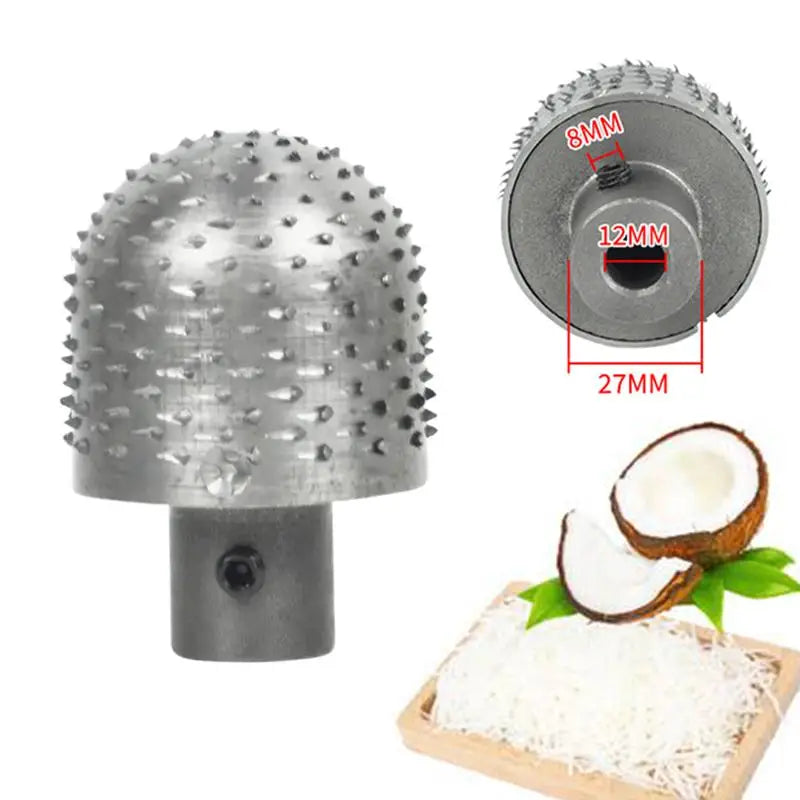12mm Electric Coconut Grater Head Blade – Heavy Duty Stainless Coconut Grater Blade Axl onesize