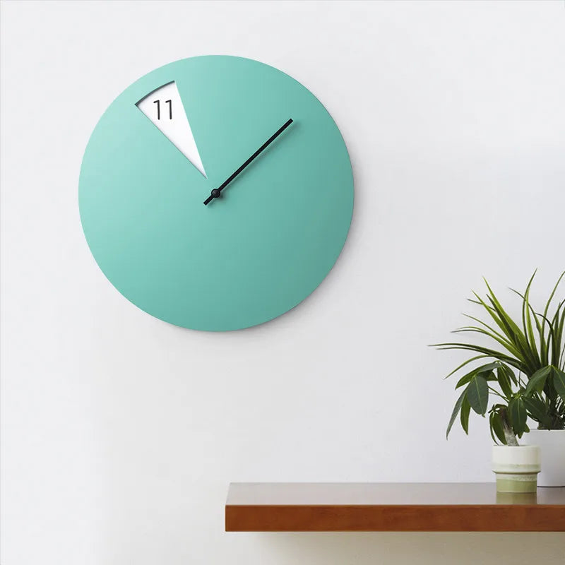 Nordic Silent Wall Clock – 12" Minimalist Modern Home Decor Silent Wall Clock Axl