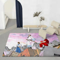 Anime Gintama Flannel Floor Mat – Non-Slip Soft Indoor Rug Anime Floor Mat Axl White3 40x60cm