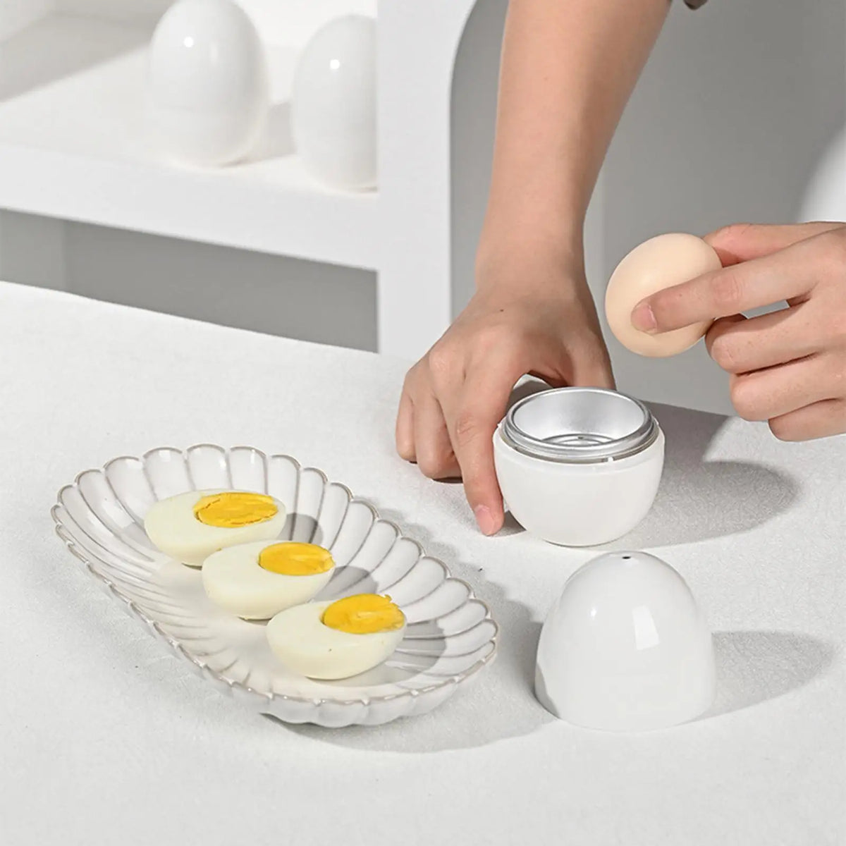 Microwave Egg Steamer & Boiler Cooker – Soft or Hard Eggs Fast Microwave Egg Cooker Axl