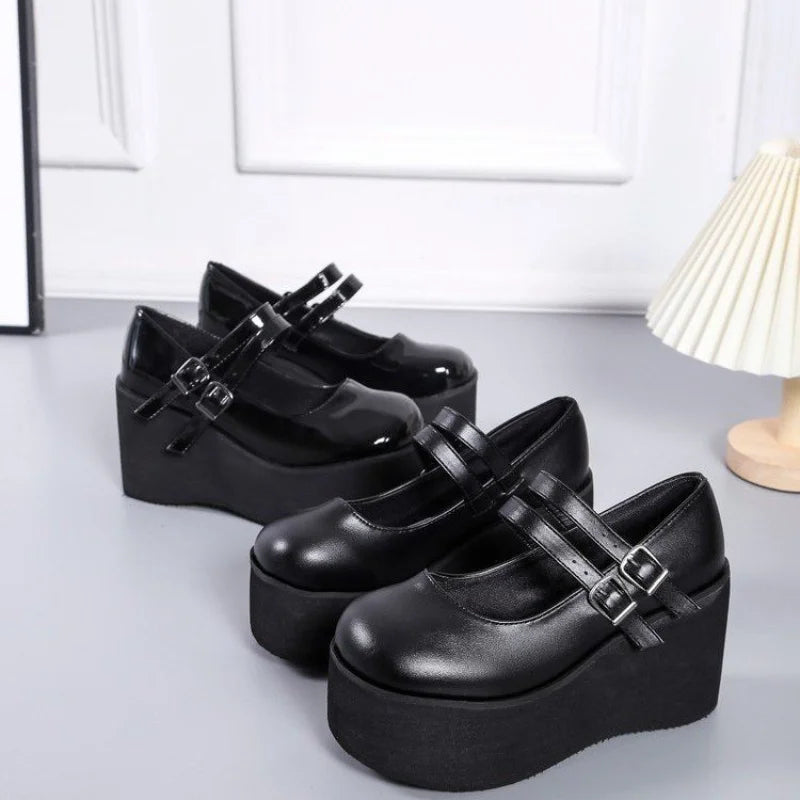 Women's Lolita Mary Jane High Heels – Gothic Sweet Pumps Lolita High Heel Pumps Axl
