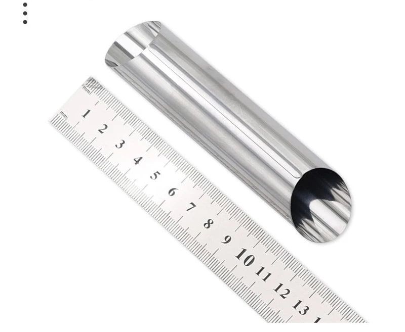 6-Piece Stainless Steel Cream Horn & Cannoli Mold Set Pastry Baking Molds Axl