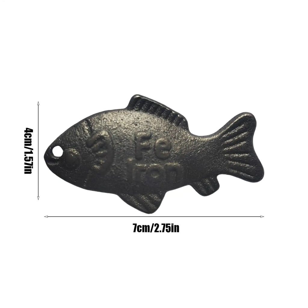 Lucky Iron Fish – Cast Iron Cooking Tool, 2-Piece Set Iron Cooking Tool Axl