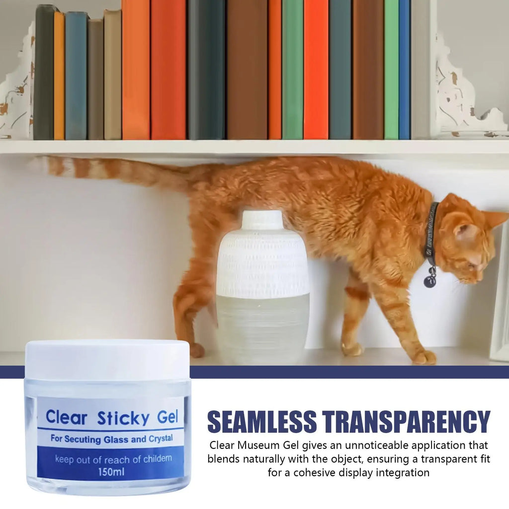 Clear Museum Gel – Removable Reusable Display Putty, No Residue Display Adhesive Gel Axl