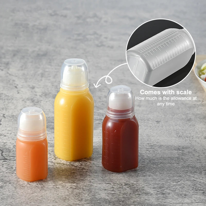Mini Squeeze Bottles 30/60/100ml – Sauce & Condiment Container Condiment Squeeze Bottle Axl