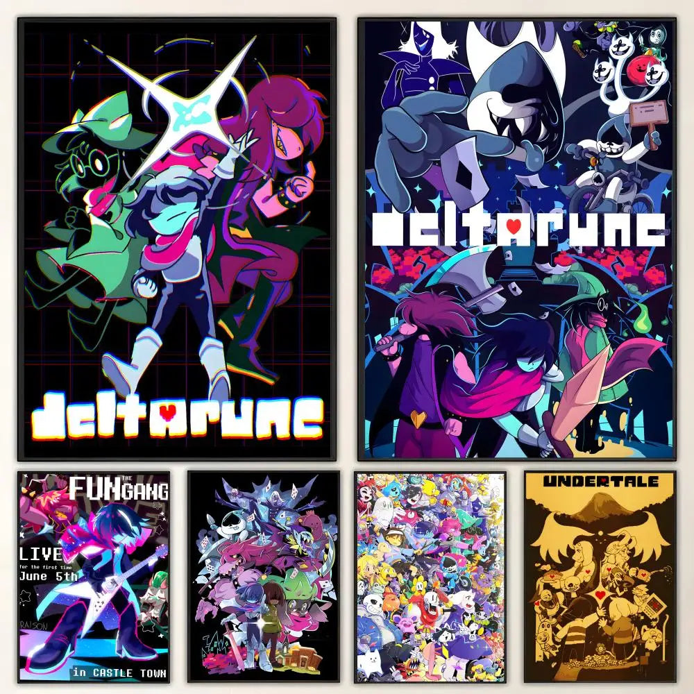 Deltarune HD Game Art Poster – Sticky Wall Decor Print Wall Art Poster Axl