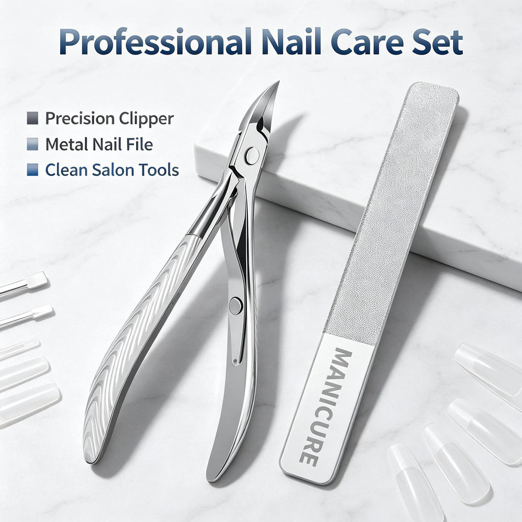 Stainless Steel Toenail Clippers – Slanted Tip for Thick Nails Nail Clippers Axl