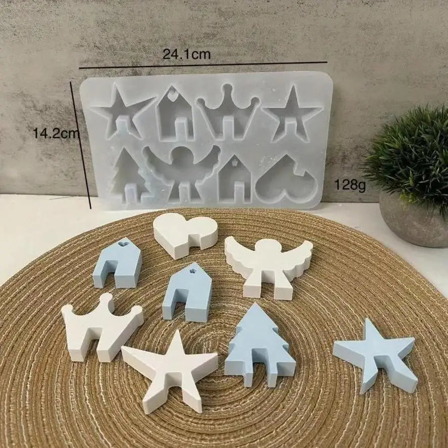 Angel House Silicone Mold – DIY Concrete & Gypsum Casting Silicone Craft Mould Axl