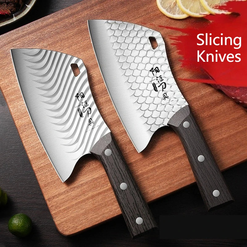 PLYS Forged Chef's Slicing Knife – Sharp Stainless Steel Blade Chef's Slicing Knife Axl