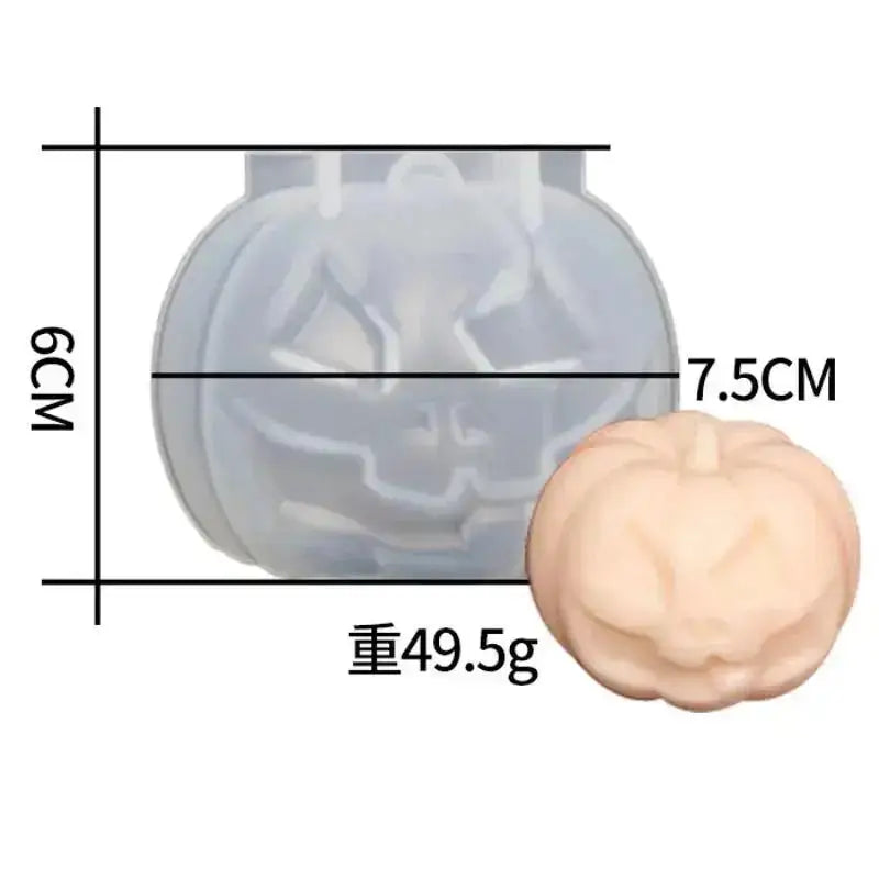 Halloween Pumpkin Silicone Candle Mold – DIY Craft Mould Silicone Candle Mold Axl 2