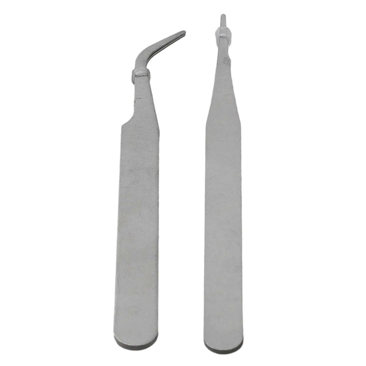 Precision Stainless Steel Tweezers Set – Straight & Curved Tips Precision Tweezers Set Axl