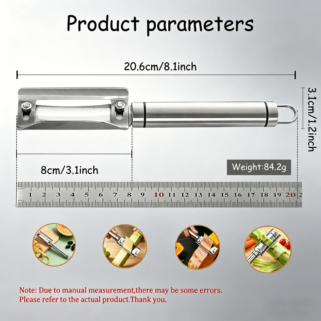 Stainless Steel Peeling Knife – Sugarcane, Pineapple & Veg Kitchen Peeling Knife Axl