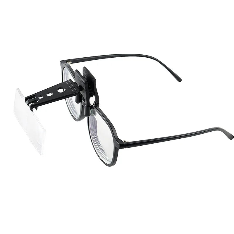 Clip-On Eyeglass Magnifier – 3 Lenses 1.5X 2.5X 3.5X Eyeglass Magnifier Axl