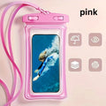 Airbag Waterproof Phone Pouch | Touch Screen Floating Strap Waterproof Phone Pouch Axl pink