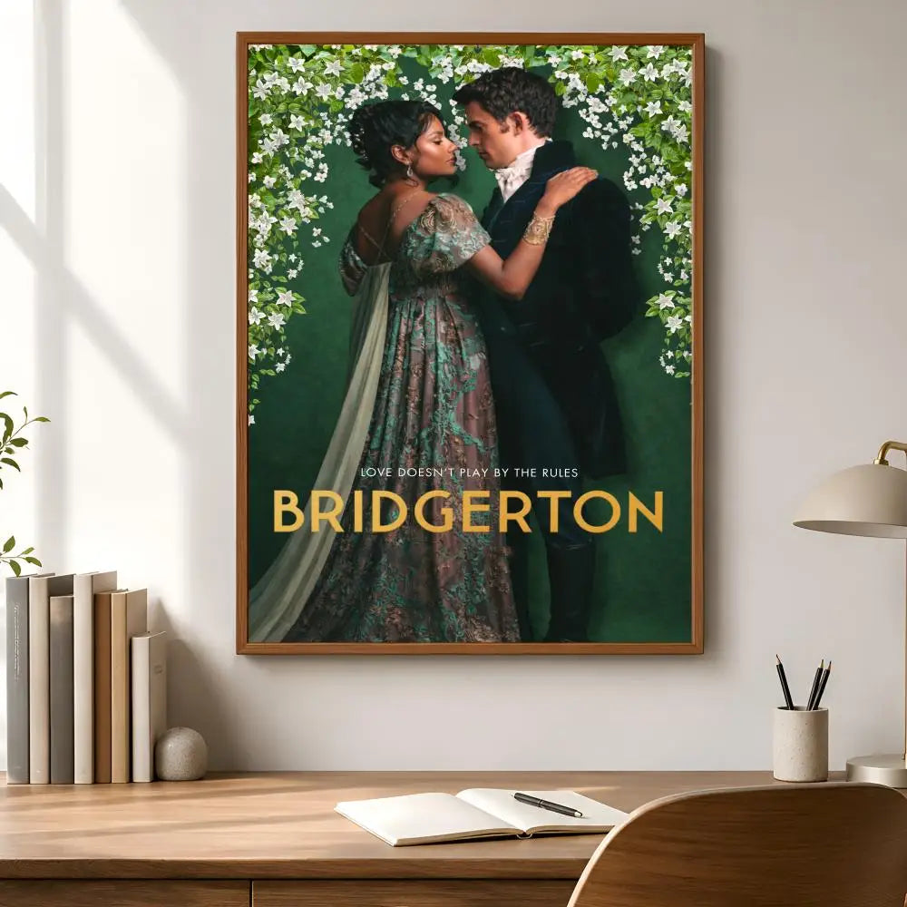 Bridgerton TV Poster – Self-Adhesive Waterproof Wall Art Decor Decorative Wall Poster Axl