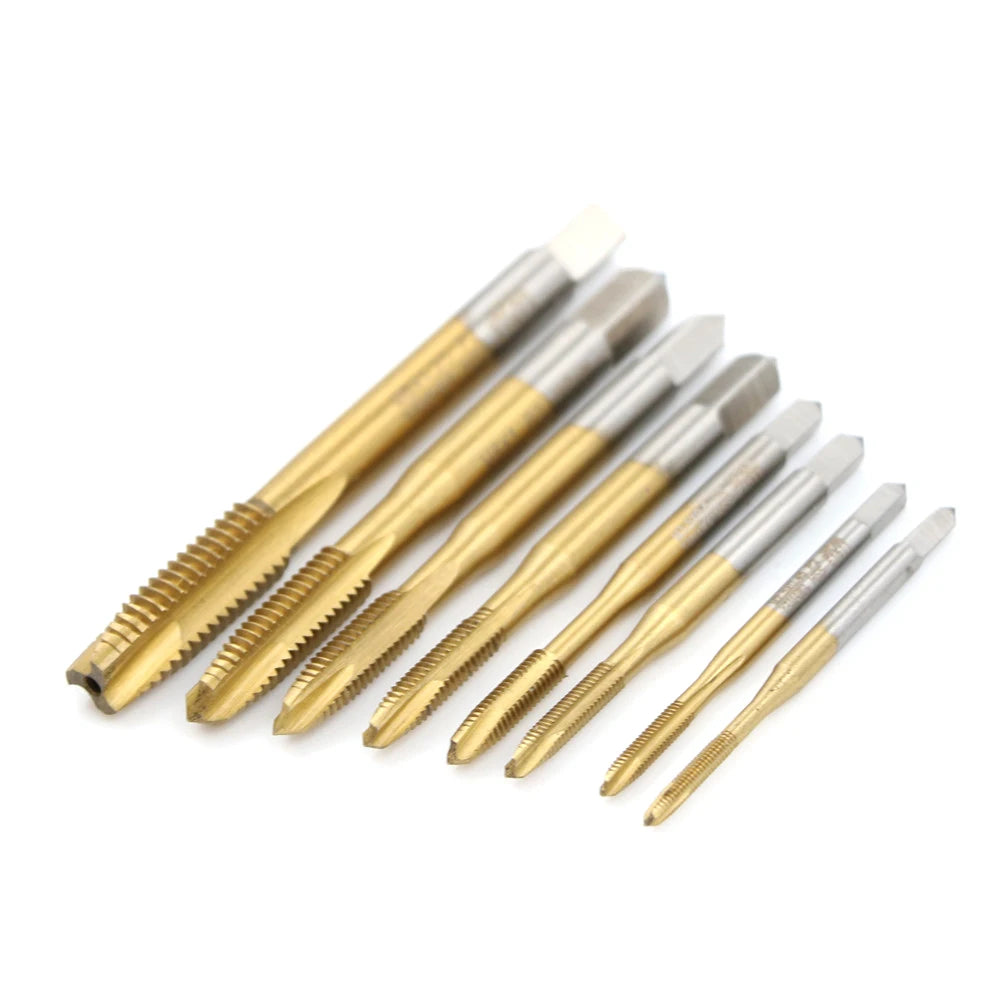 HSS Metric Thread Tap M2–M8 | Straight Flute Screw Tap Tool Thread Tap Tool Axl