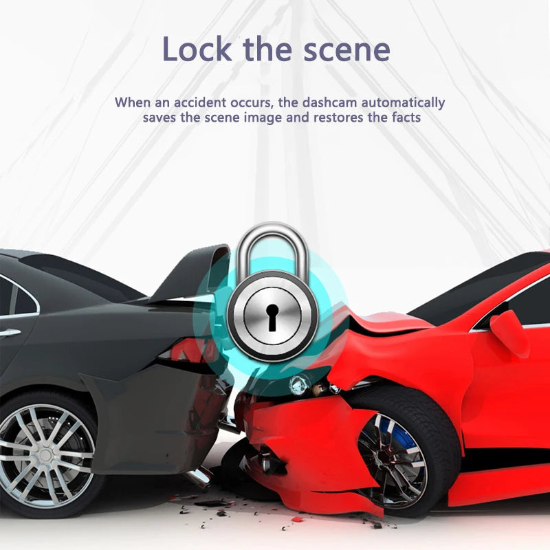 Baideluo 1080P Dash Cam | Rearview Mirror DVR + Rear Camera Car Dash Camera Axl