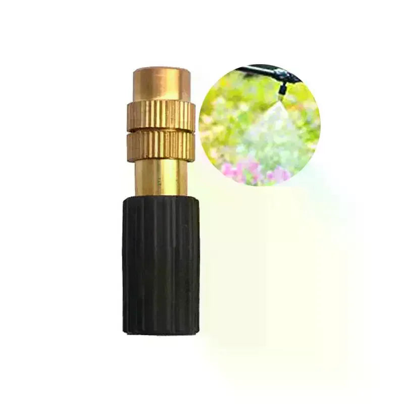10-Pack Brass Misting Nozzles – Adjustable Garden Micro Sprinklers Garden Misting Nozzles Axl
