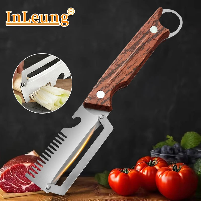 3-in-1 Stainless Steel Vegetable Peeler & Bottle Opener Vegetable Peeler Axl