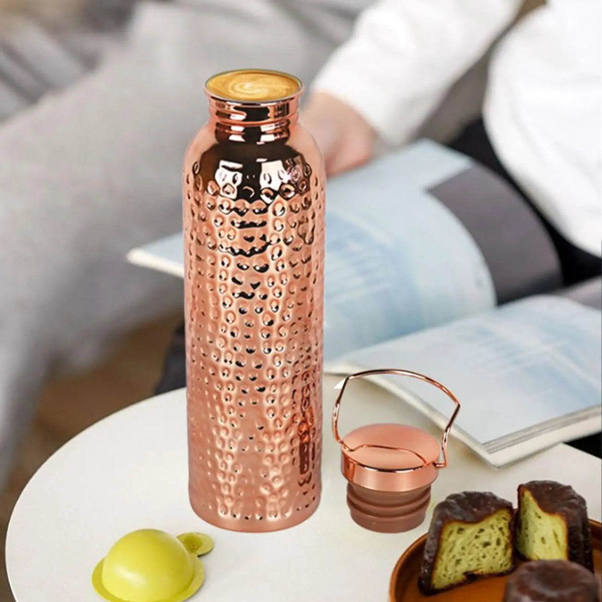Pure Copper Water Bottle 800ml | Insulated Outdoor Drinkware Insulated Water Bottle Axl