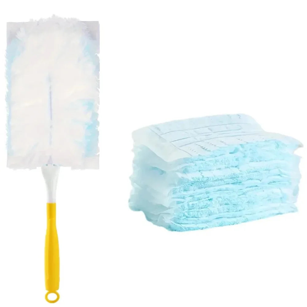 10-Pack Microfiber Electrostatic Duster Refills with Handle Duster Refill Set Axl As Shown