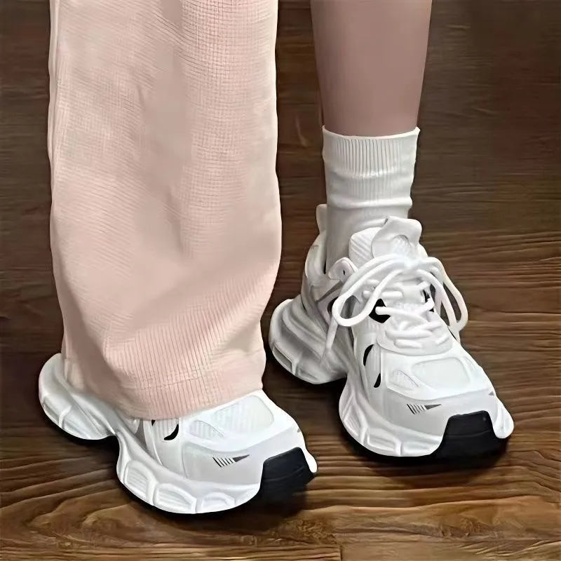 Women's Chunky Sneakers – Breathable Mesh Platform Trainers Platform Sneakers Axl
