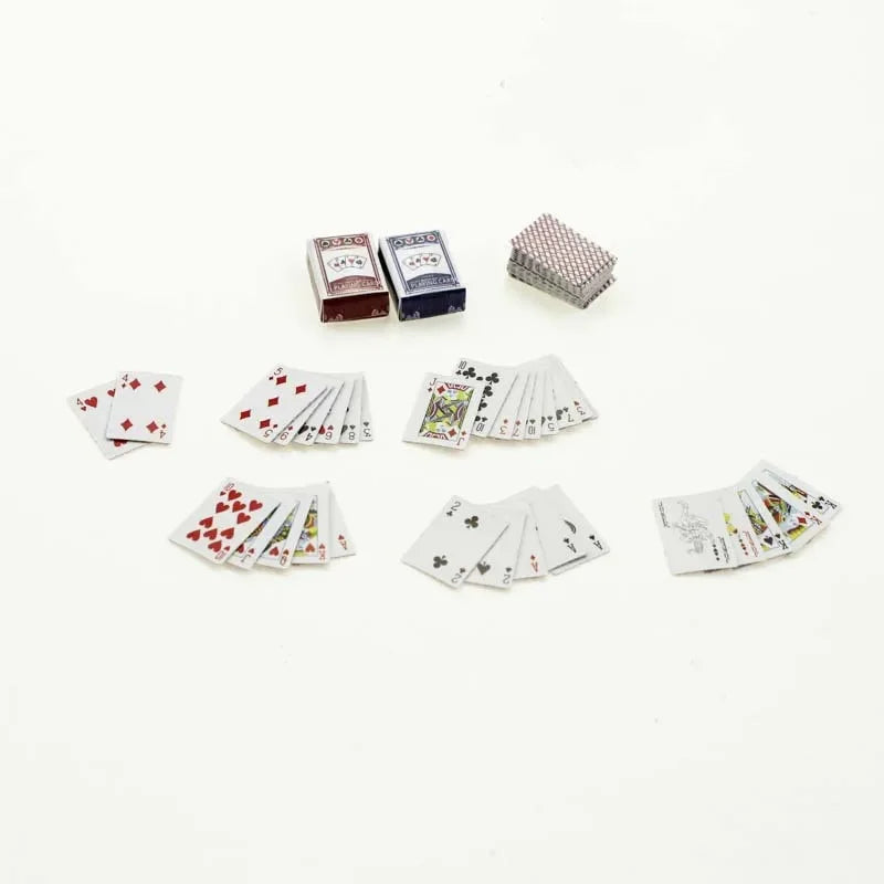 1:12 Dollhouse Miniature Poker Cards – Kawaii Doll Accessory Dollhouse Accessory Axl