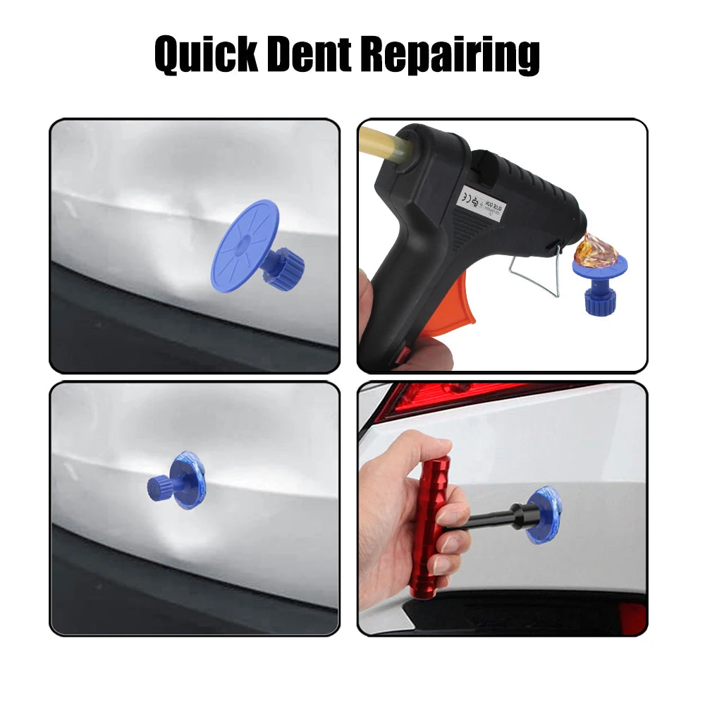 12V 40W Paintless Dent Repair Glue Gun + 5 Glue Sticks Kit Dent Repair Tool Axl