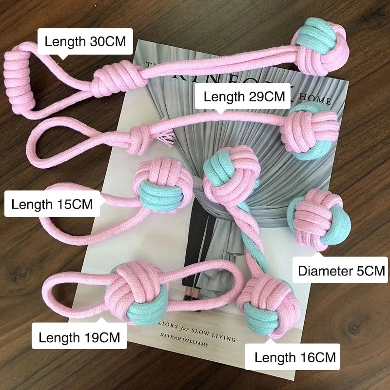 6-Piece Cotton Rope Dog Toy Set – Chew & Teeth Cleaning Dog Rope Toys Axl